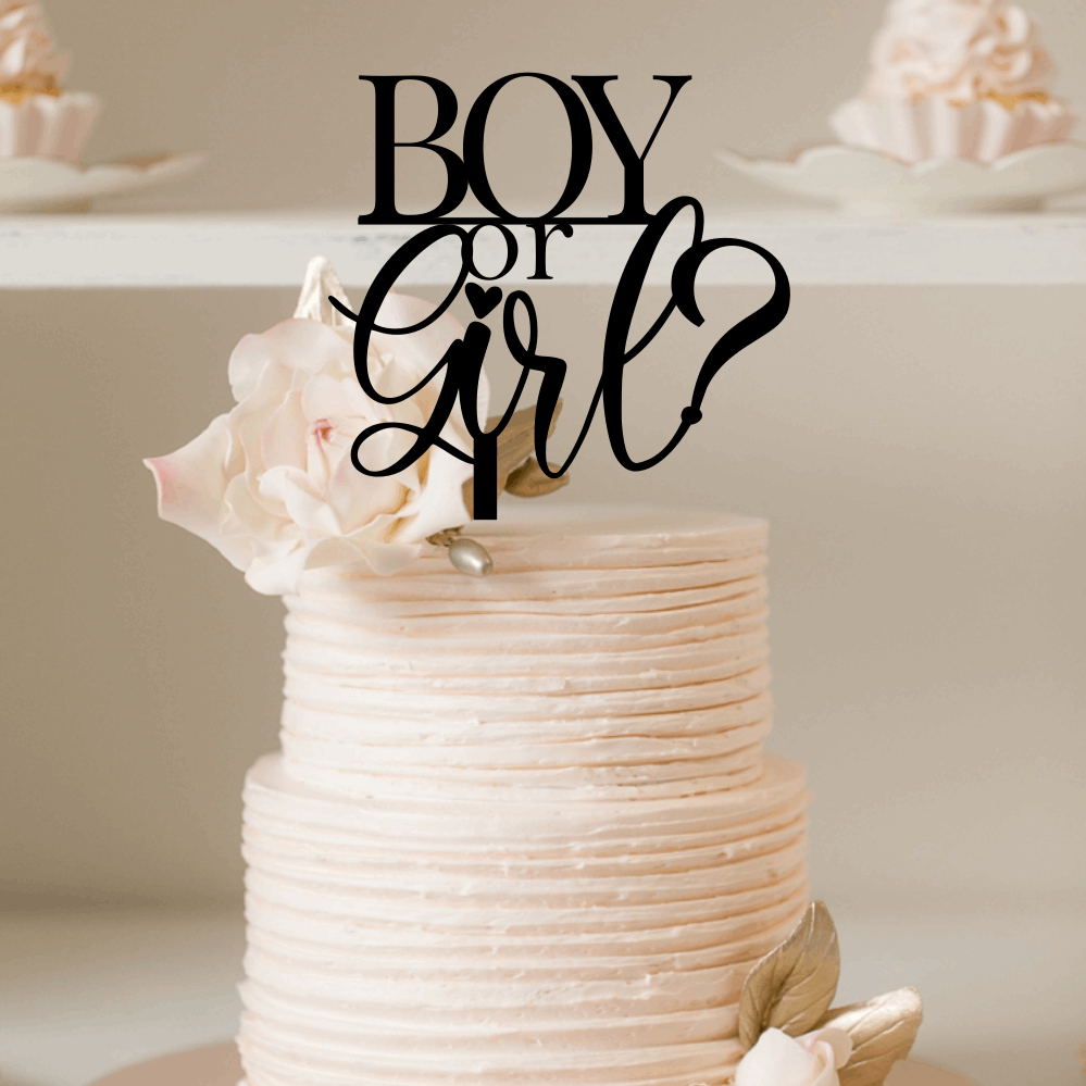 Boy girl cake topper cheap