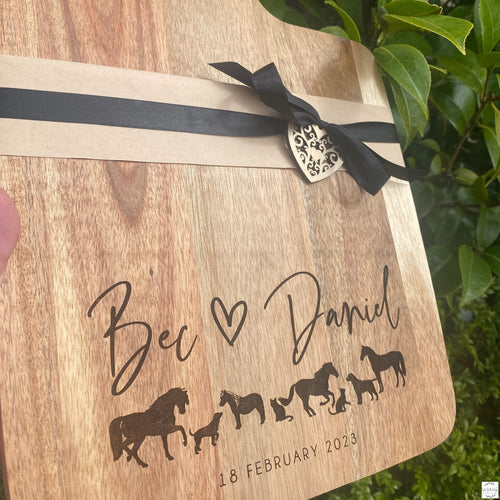 Chopping or Cheese Board - Bec Silver Belle Design