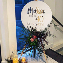 Load image into Gallery viewer, Extra Large Vinyl Stickers (for signs) Silver Belle Design