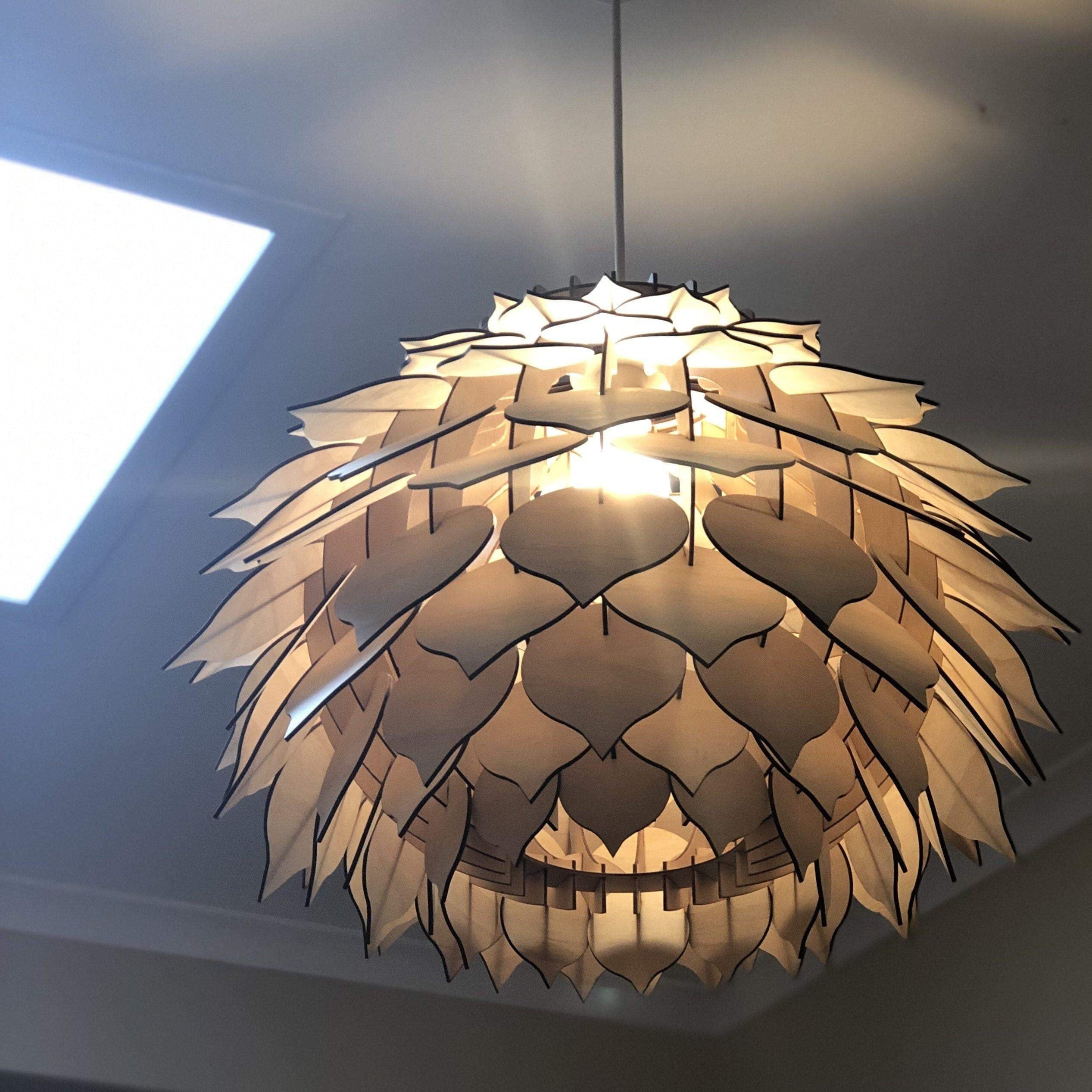 Long drop store light fittings