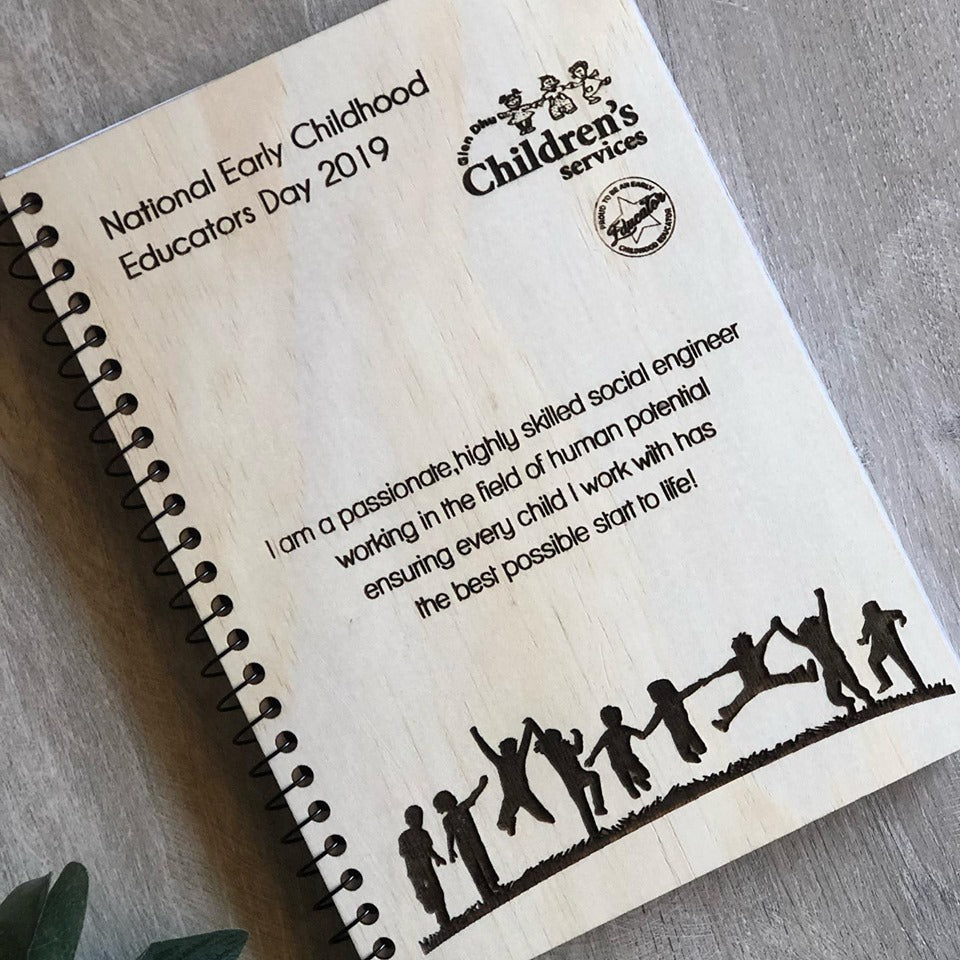 Timber Notebooks Happy Educators Day! Silver Belle Design