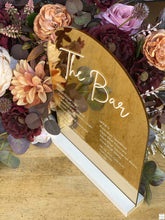 Load image into Gallery viewer, A4 Acrylic Table Sign -Drinks Menu - The Bar Silver Belle Design
