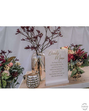 Load image into Gallery viewer, A4 Acrylic Table Sign - Drinks Silver Belle Design
