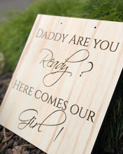 Load image into Gallery viewer, A4 Timber Sign - Engraved, Painted or Acrylic Silver Belle Design
