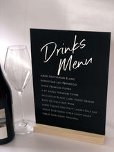 Load image into Gallery viewer, A5 Acrylic Table Sign - Sign Our Guestbook Silver Belle Design
