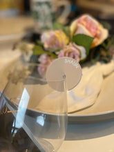 Load image into Gallery viewer, Acrylic Drink Tags Silver Belle Design
