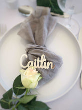 Load image into Gallery viewer, Acrylic Place Names or Place Settings Silver Belle Design
