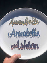 Load image into Gallery viewer, Acrylic Place Names or Place Settings Silver Belle Design
