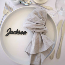 Load image into Gallery viewer, Acrylic Place Names or Place Settings Silver Belle Design
