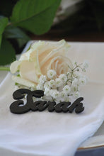 Load image into Gallery viewer, Acrylic Place Names or Place Settings Silver Belle Design
