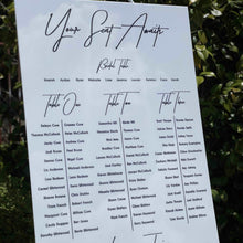 Load image into Gallery viewer, Acrylic Table Seating Plan - Liam Silver Belle Design
