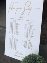 Load image into Gallery viewer, Acrylic Table Seating Plan - Simon Silver Belle Design
