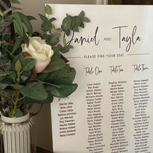 Load image into Gallery viewer, Acrylic Table Seating Plan - Tayla Silver Belle Design
