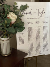 Load image into Gallery viewer, Acrylic Table Seating Plan - Tayla Silver Belle Design
