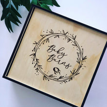 Load image into Gallery viewer, Baby Keepsake Box Silver Belle Design
