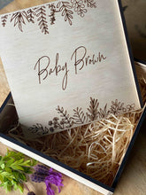 Load image into Gallery viewer, Baby Keepsake Box Silver Belle Design
