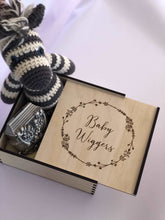 Load image into Gallery viewer, Baby Keepsake Box Silver Belle Design
