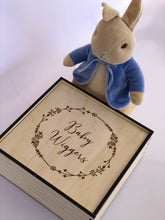 Load image into Gallery viewer, Baby Keepsake Box Silver Belle Design
