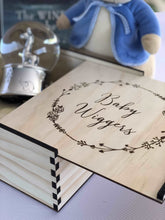 Load image into Gallery viewer, Baby Keepsake Box Silver Belle Design
