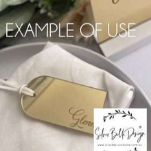 Load image into Gallery viewer, Blank - Luggage Tag Silver Belle Design

