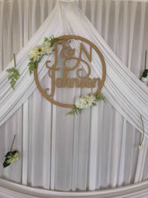 Load image into Gallery viewer, Bridal Sign - Hoop or Heart Style Silver Belle Design
