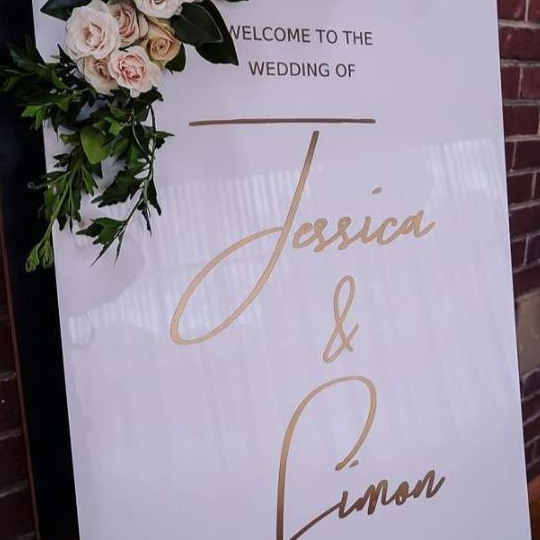 CUSTOM Acrylic Welcome Sign - Design Your Own Sign Silver Belle Design