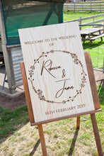 Load image into Gallery viewer, CUSTOM ORDER - Wooden Welcome Sign Silver Belle Design
