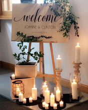 Load image into Gallery viewer, CUSTOM ORDER - Wooden Welcome Sign Silver Belle Design
