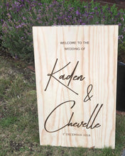 Load image into Gallery viewer, CUSTOM Wooden A-Frame Rustic Sign - Design Your Own Silver Belle Design
