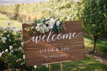 Load image into Gallery viewer, CUSTOM Wooden A-Frame Rustic Sign - Design Your Own Silver Belle Design
