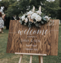 Load image into Gallery viewer, CUSTOM Wooden A-Frame Rustic Sign - Design Your Own Silver Belle Design
