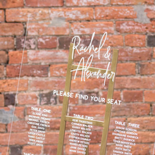 Load image into Gallery viewer, CUSTOM Wooden Table Seating Plan Sign - Design Your Own Silver Belle Design
