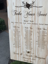 Load image into Gallery viewer, CUSTOM Wooden Table Seating Plan Sign - Design Your Own Silver Belle Design
