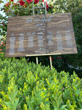 Load image into Gallery viewer, CUSTOM Wooden Table Seating Plan Sign - Design Your Own Silver Belle Design
