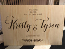 Load image into Gallery viewer, CUSTOM Wooden Welcome Sign - Design Your Own Silver Belle Design
