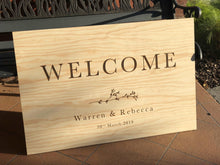Load image into Gallery viewer, CUSTOM Wooden Welcome Sign - Design Your Own Silver Belle Design
