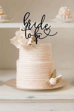 Load image into Gallery viewer, Cake Topper - Bride To Be Silver Belle Design
