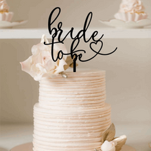 Load image into Gallery viewer, Cake Topper - Bride To Be Silver Belle Design
