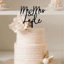 Load image into Gallery viewer, Cake Topper - Couple Modern Design Silver Belle Design
