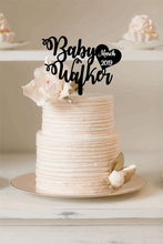 Load image into Gallery viewer, Cake Topper - Expecting Baby In ... Silver Belle Design
