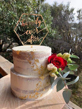 Load image into Gallery viewer, Cake Topper - Happily Ever After Silver Belle Design

