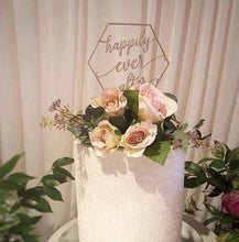 Load image into Gallery viewer, Cake Topper - Happily Ever After Silver Belle Design
