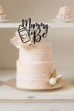 Load image into Gallery viewer, Cake Topper - Mummy to Be Silver Belle Design
