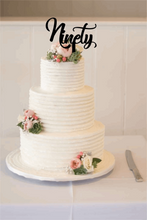 Load image into Gallery viewer, Cake Topper - Ninety Silver Belle Design
