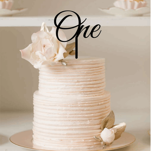 Cake Topper - One Silver Belle Design