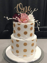 Load image into Gallery viewer, Cake Topper - One Silver Belle Design

