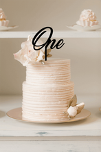 Load image into Gallery viewer, Cake Topper - One Silver Belle Design
