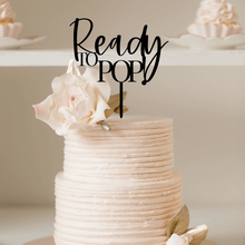 Load image into Gallery viewer, Cake Topper - Ready to Pop! Silver Belle Design
