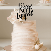 Load image into Gallery viewer, Cake Topper - Retired NOT Expired Silver Belle Design
