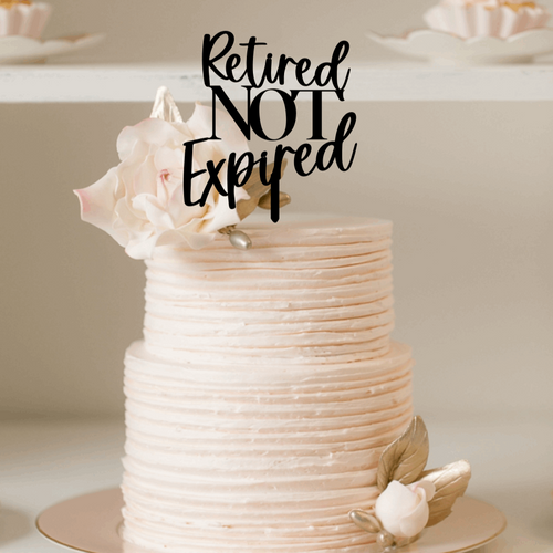 Cake Topper - Retired NOT Expired Silver Belle Design
